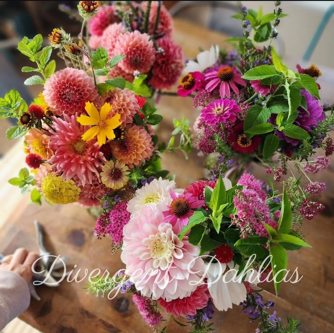 Quart Mason Jar Bouquet