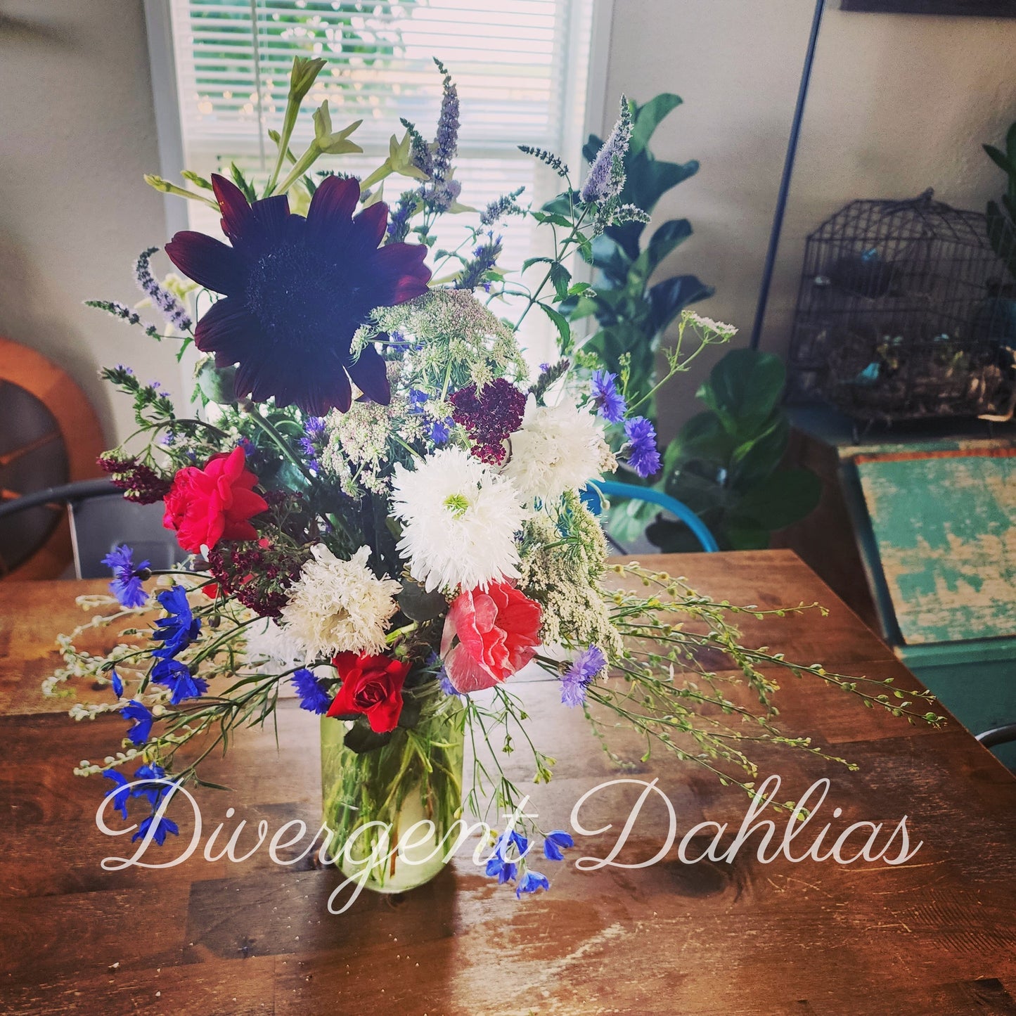 Quart Mason Jar Bouquet