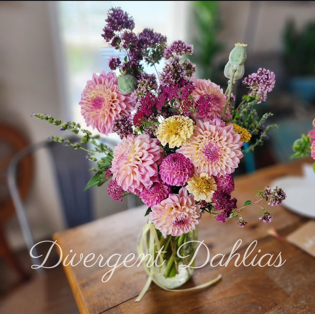 Quart Mason Jar Bouquet