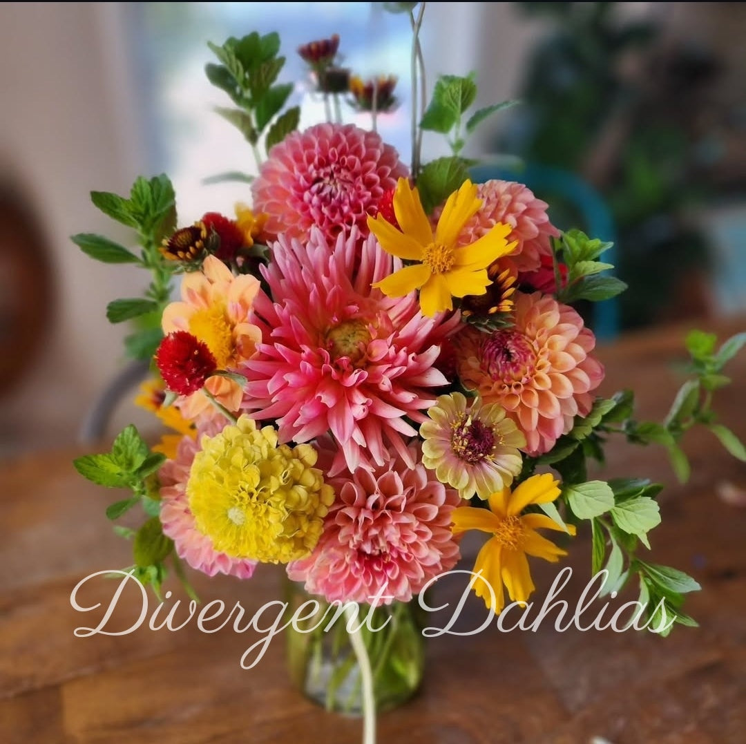 Quart Mason Jar Bouquet