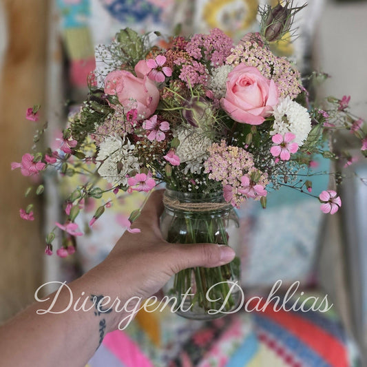 Pint Mason Jar Arrangement